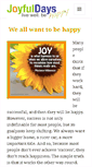 Mobile Screenshot of joyfuldays.com